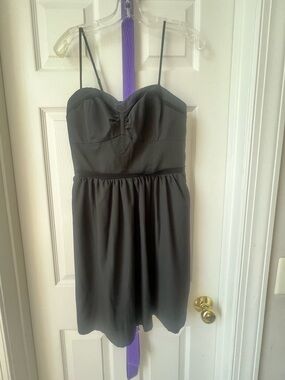 American Eagle Outfitters Black Strapless Sundress with Spaghetti Straps